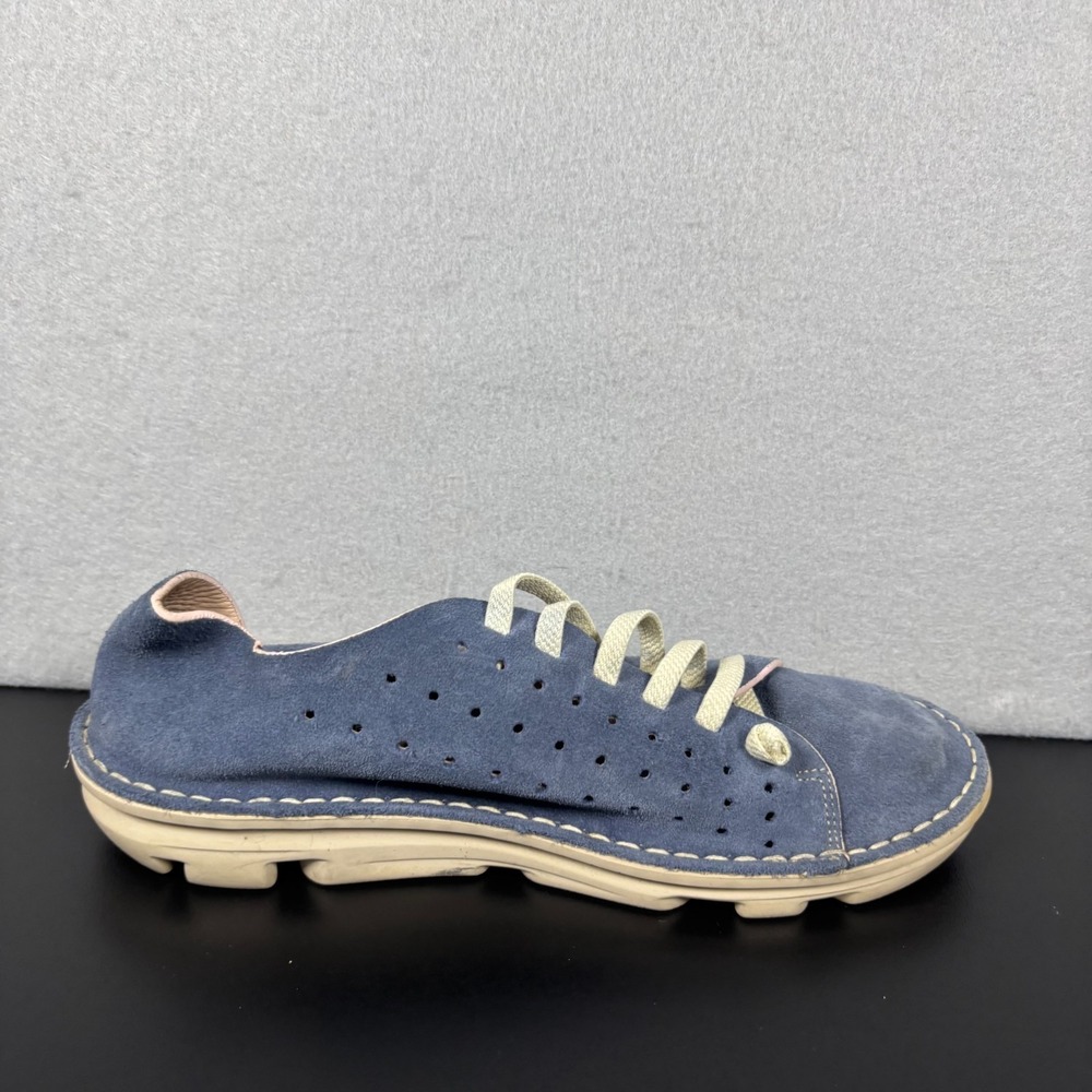 On Foot Running Walking Shoe Slip On Jean Blue Suede Women's Size 7.5/38 Sneaker - Picture 12 of 13